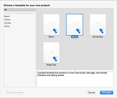 Story Templates Screenshot