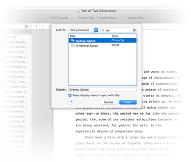 Linking Screenshot