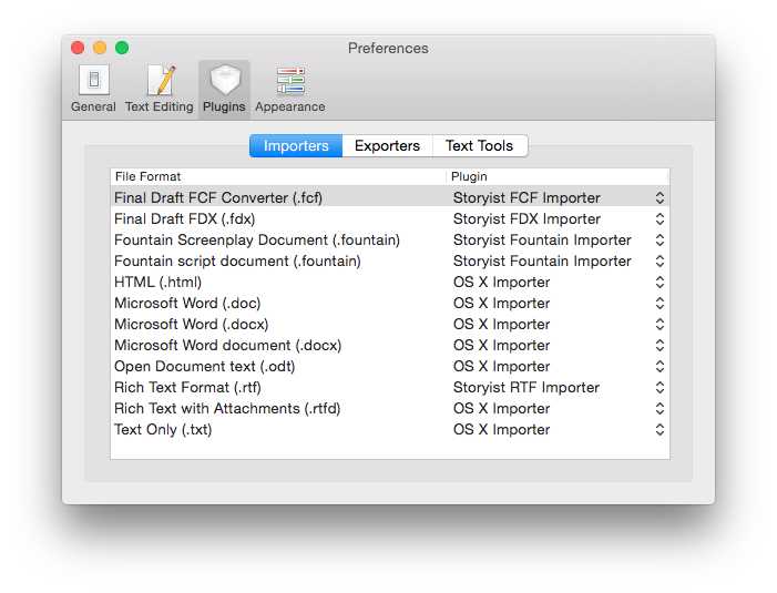 .rtf file editor for mac ahowing directory in left pane