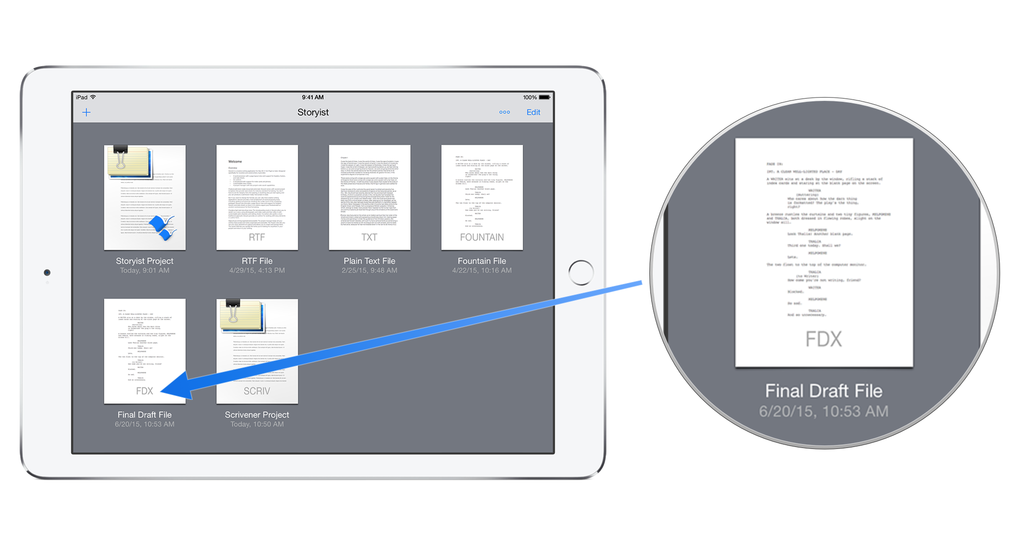 storyist sync icloud